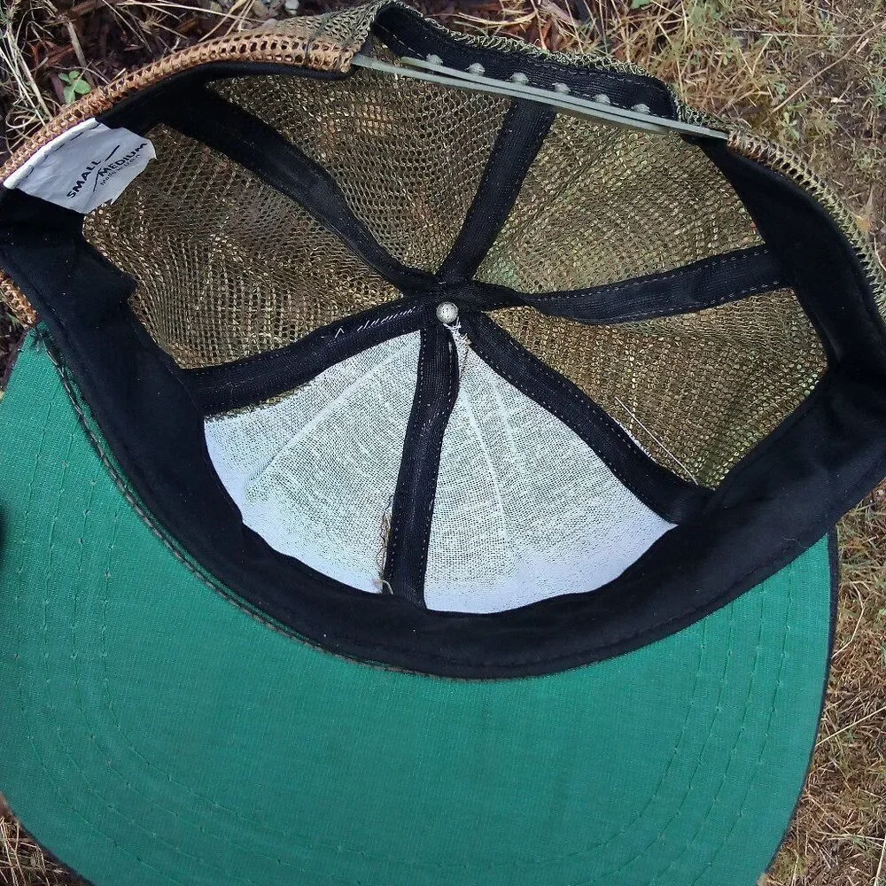 Vintage Banvel Herbicide Patch Camouflage Snap Trucker Hat Cap